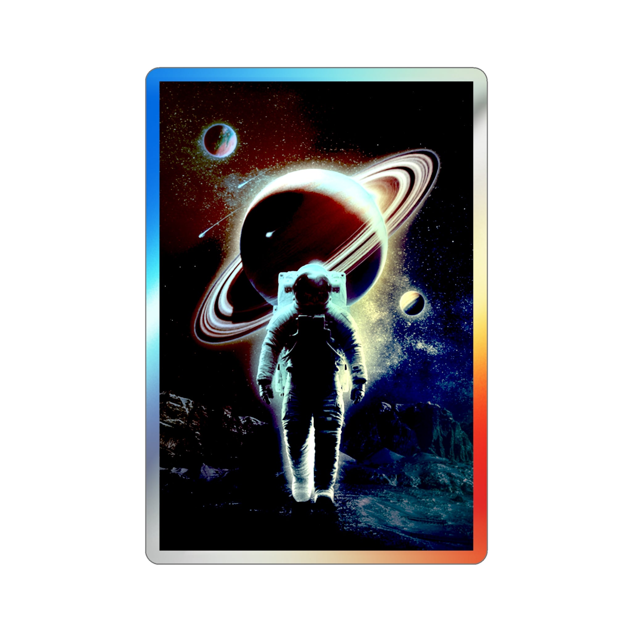 Celestial Wanderer - Holographic Die-cut Stickers