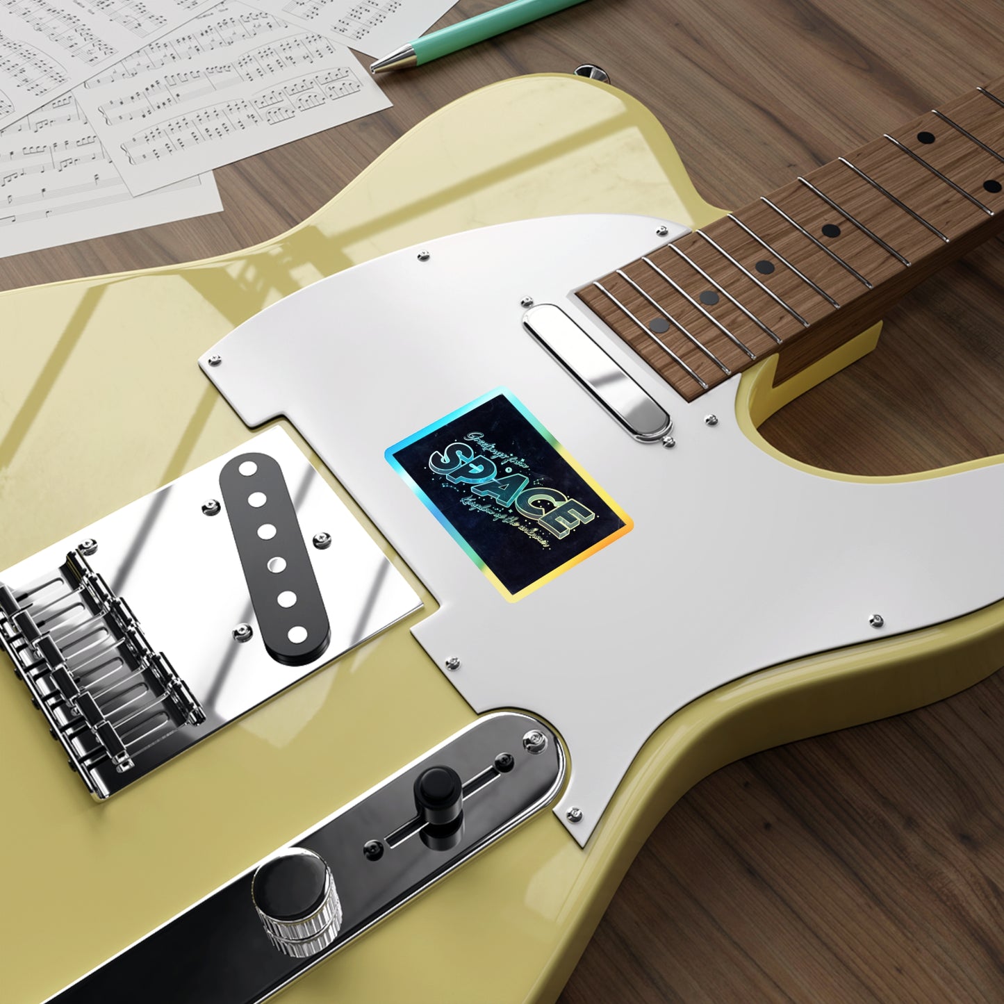 Greetings From Space - Holographic Die-cut Stickers Paper products Creator Collective