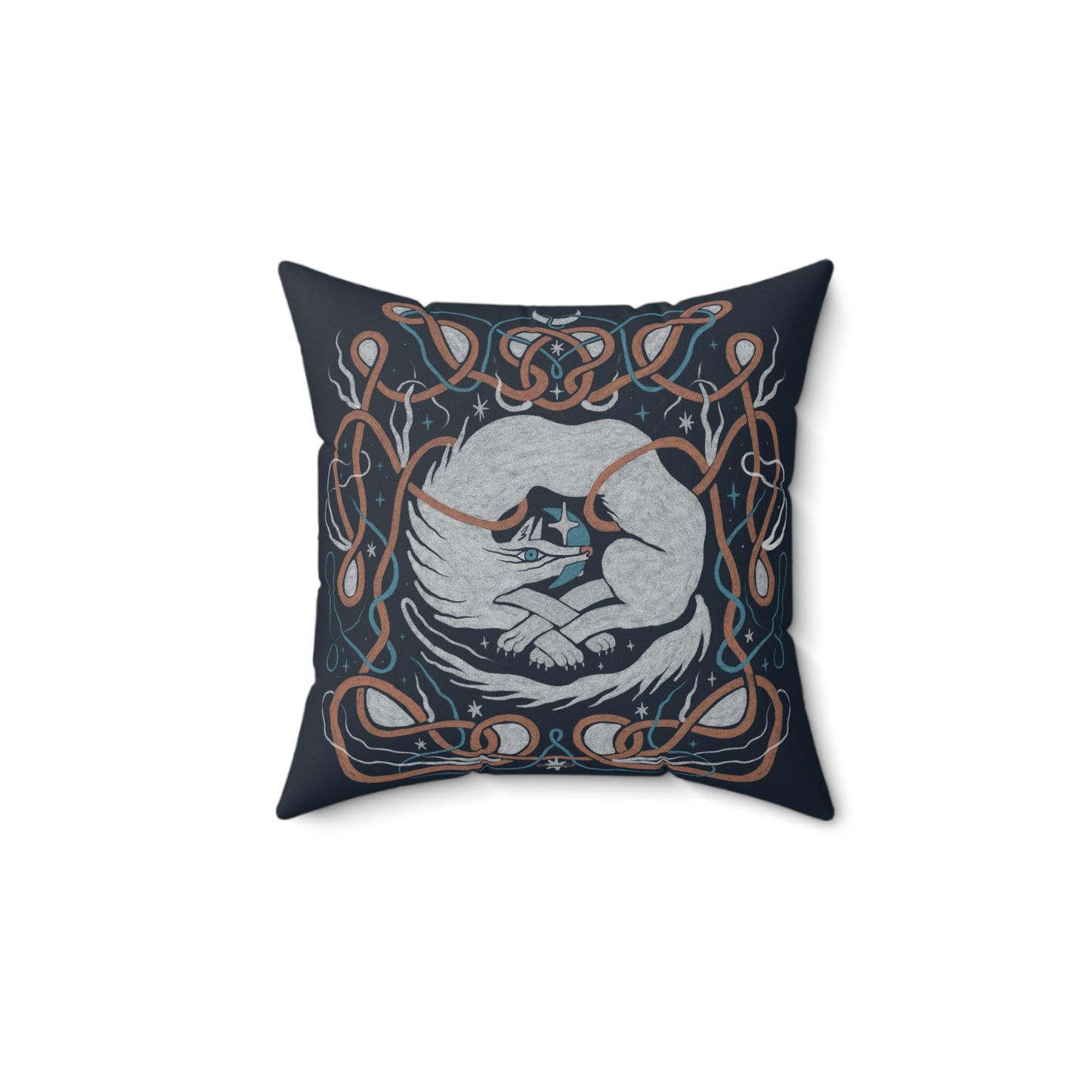 Milo - Spun Polyester Square Pillow Home Decor Creator Collective 14" × 14"