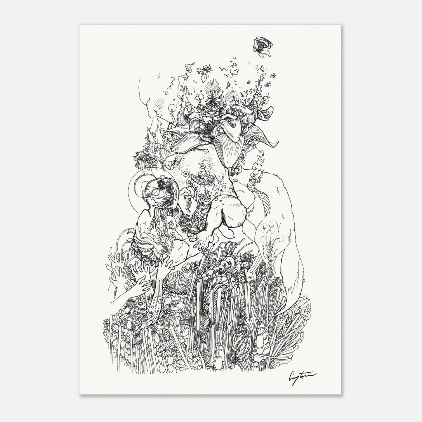 Self Portrait - Museum-Quality Matte Paper Poster A4 21x29.7 cm / 8x12″ Print Material CreatorCollective