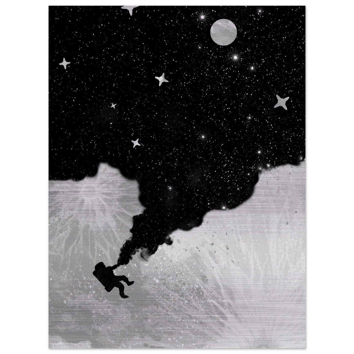 Astro Drift - Brushed Aluminum Print Print Material Creator Collective 30x40 cm / 12x16″