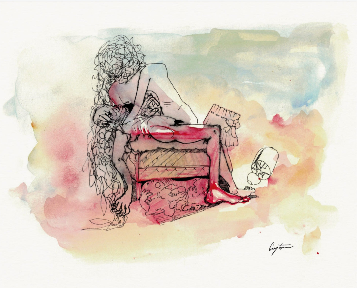 A Domestic Scene - Museum-Quality Matte Paper Poster 20x25 cm / 8x10″ Print Material CreatorCollective Default Title