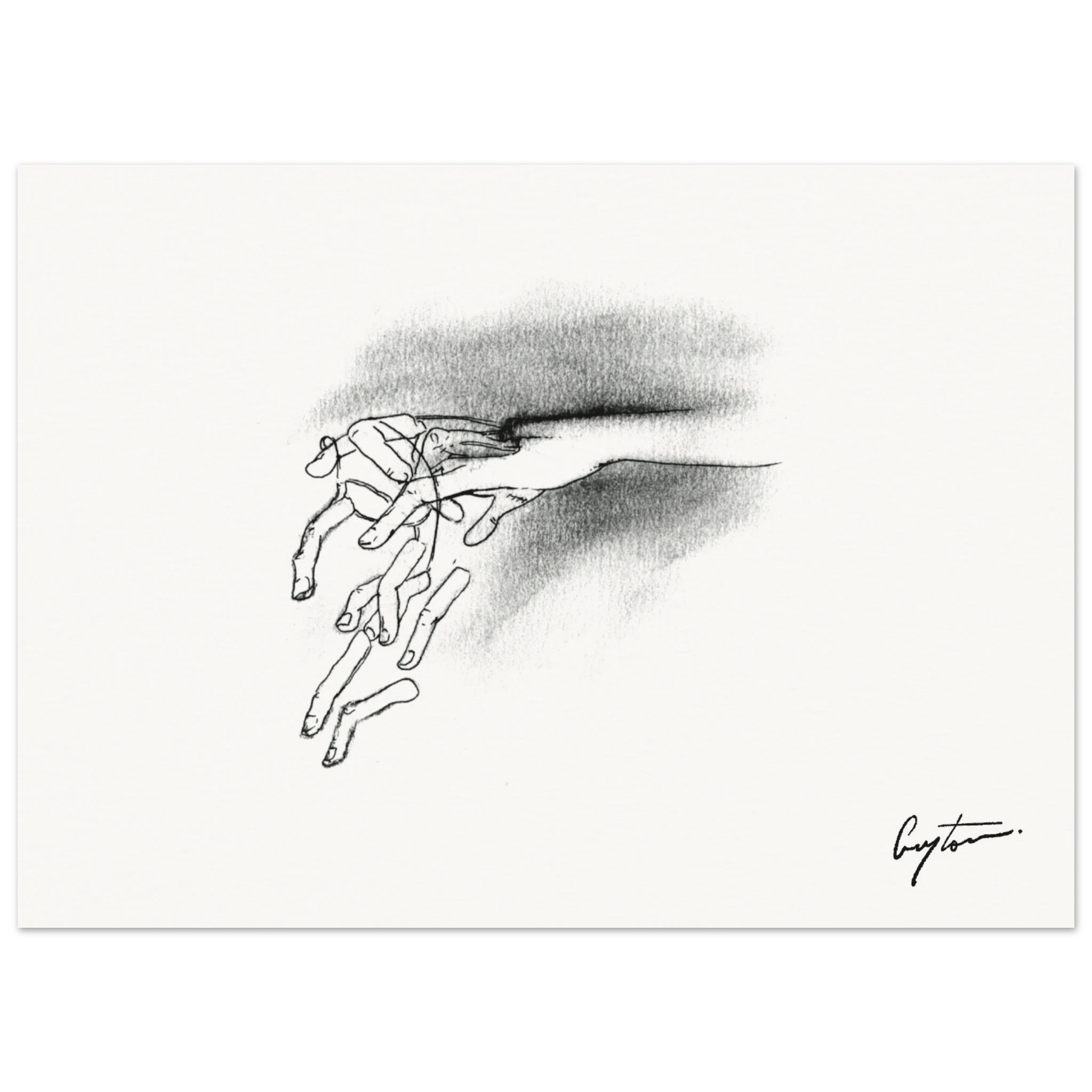 String Scissor Run - Museum-Quality Matte Paper Poster 13x18 cm / 5x7″