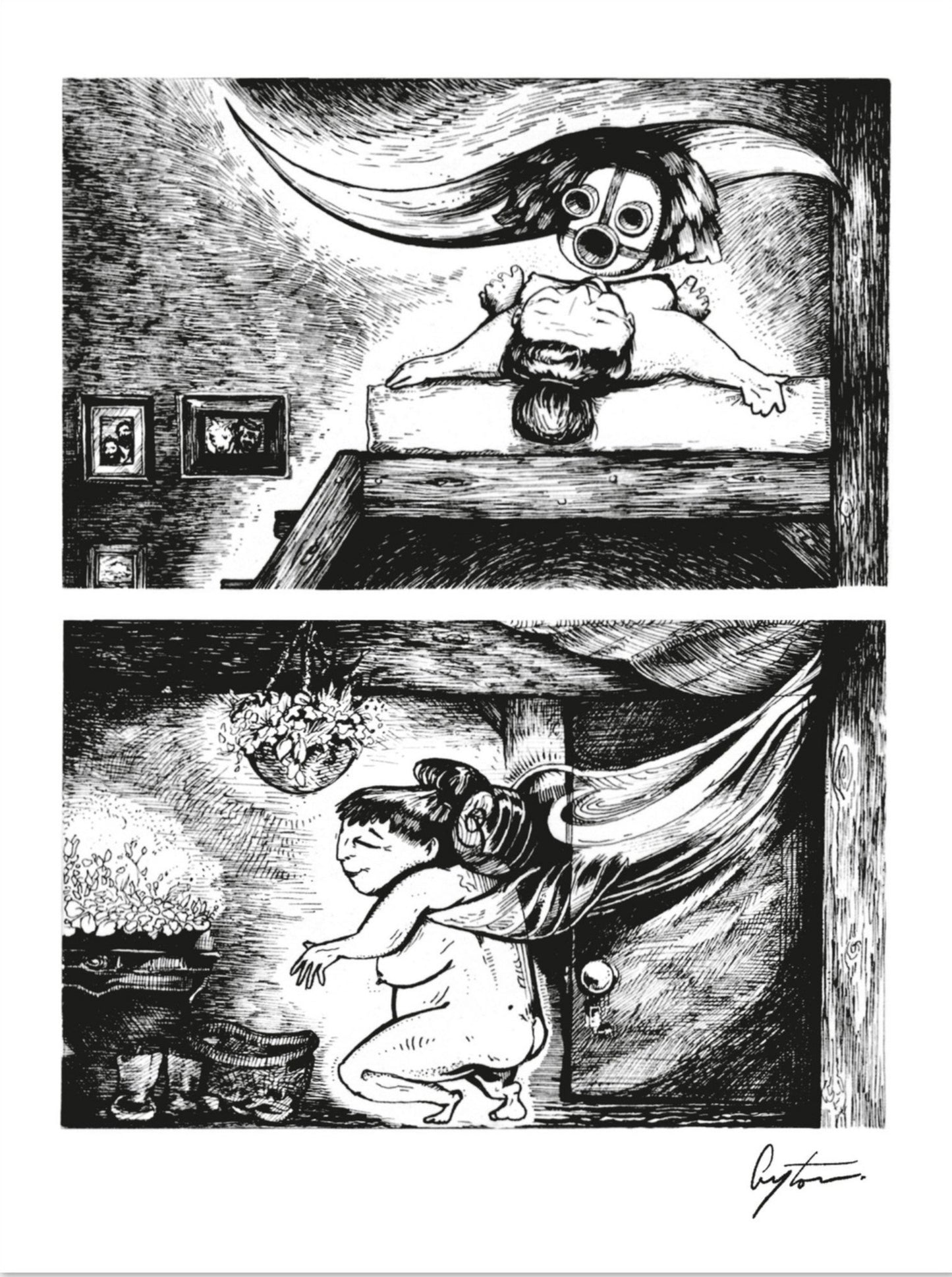 Unexpected Visitor - Premium Matte Paper Poster 15x20 cm / 6x8″ Print Material Creator Collective Default Title