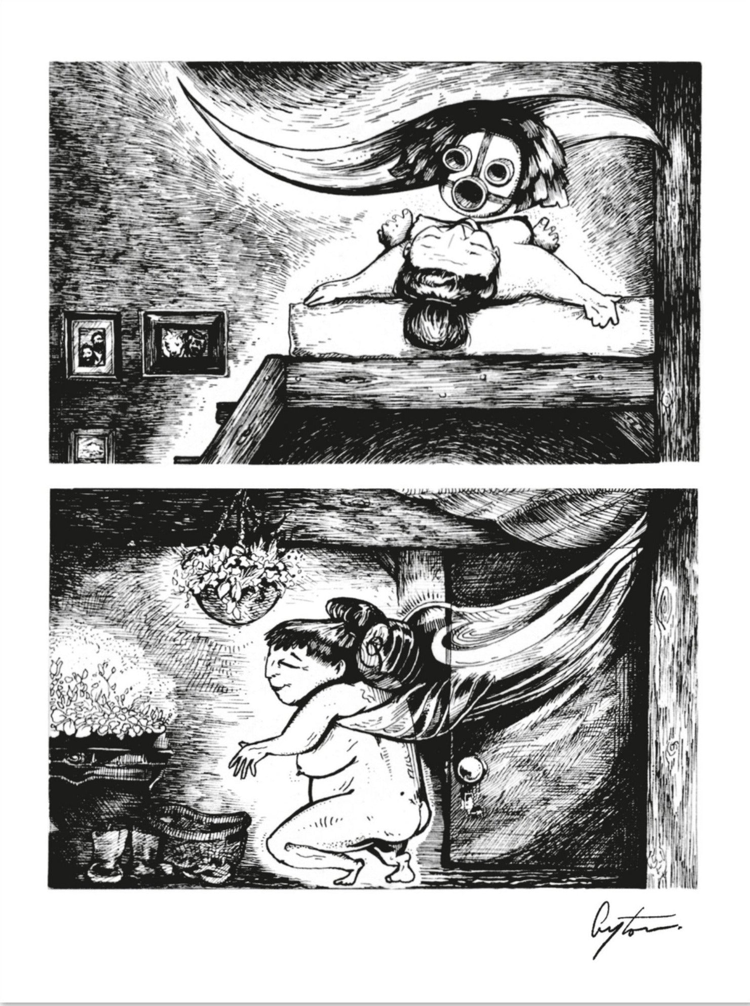 Unexpected Visitor - Premium Matte Paper Poster 15x20 cm / 6x8″ Print Material Creator Collective Default Title