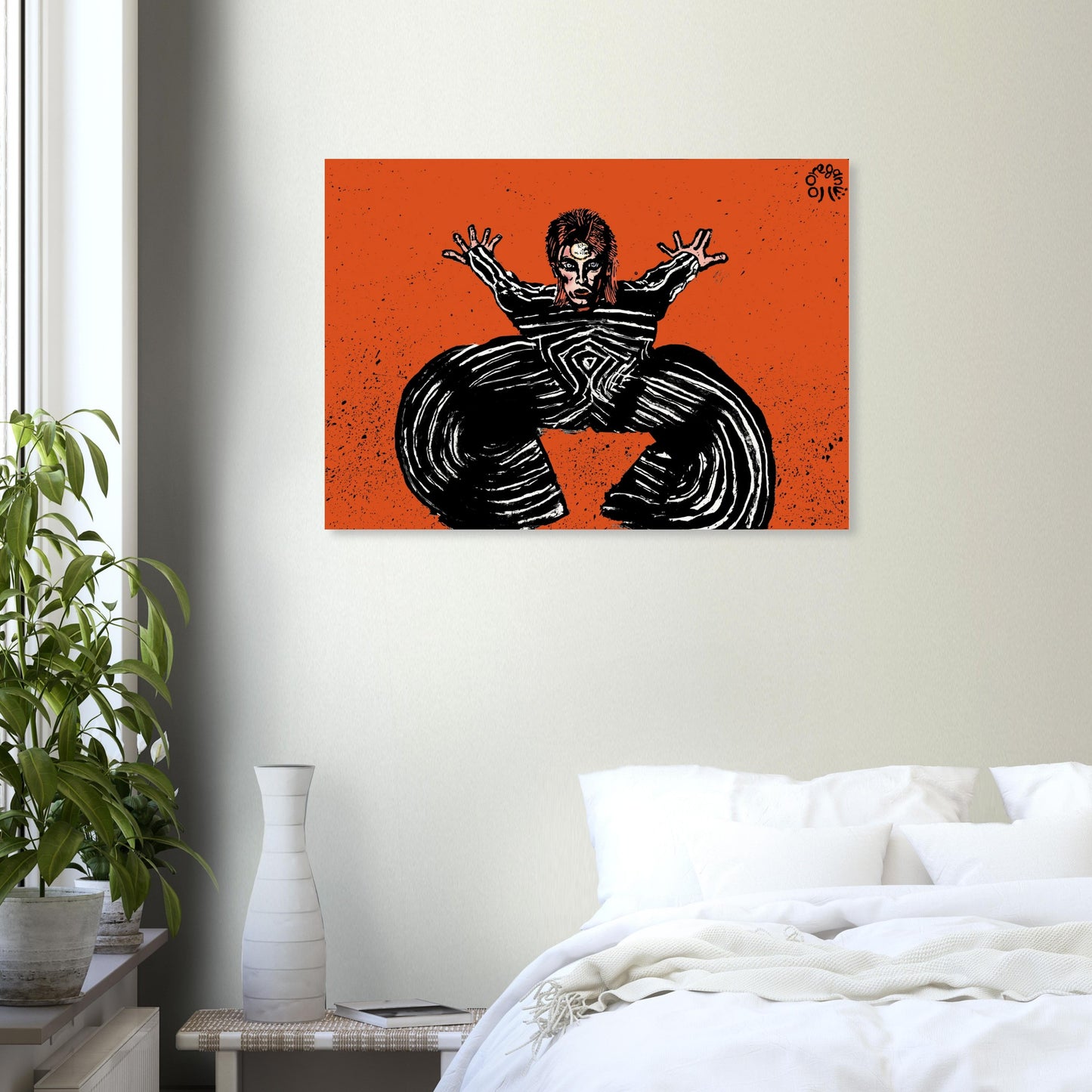 Bowie Yamamoto Sukita 1973 - Museum-Quality Matte Paper Poster Print Material Creator Collective