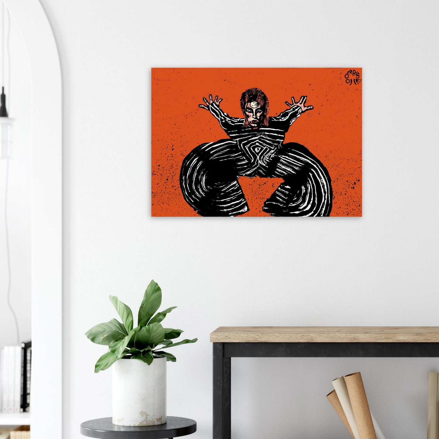 Bowie Yamamoto Sukita 1973 - Museum-Quality Matte Paper Poster Print Material Creator Collective