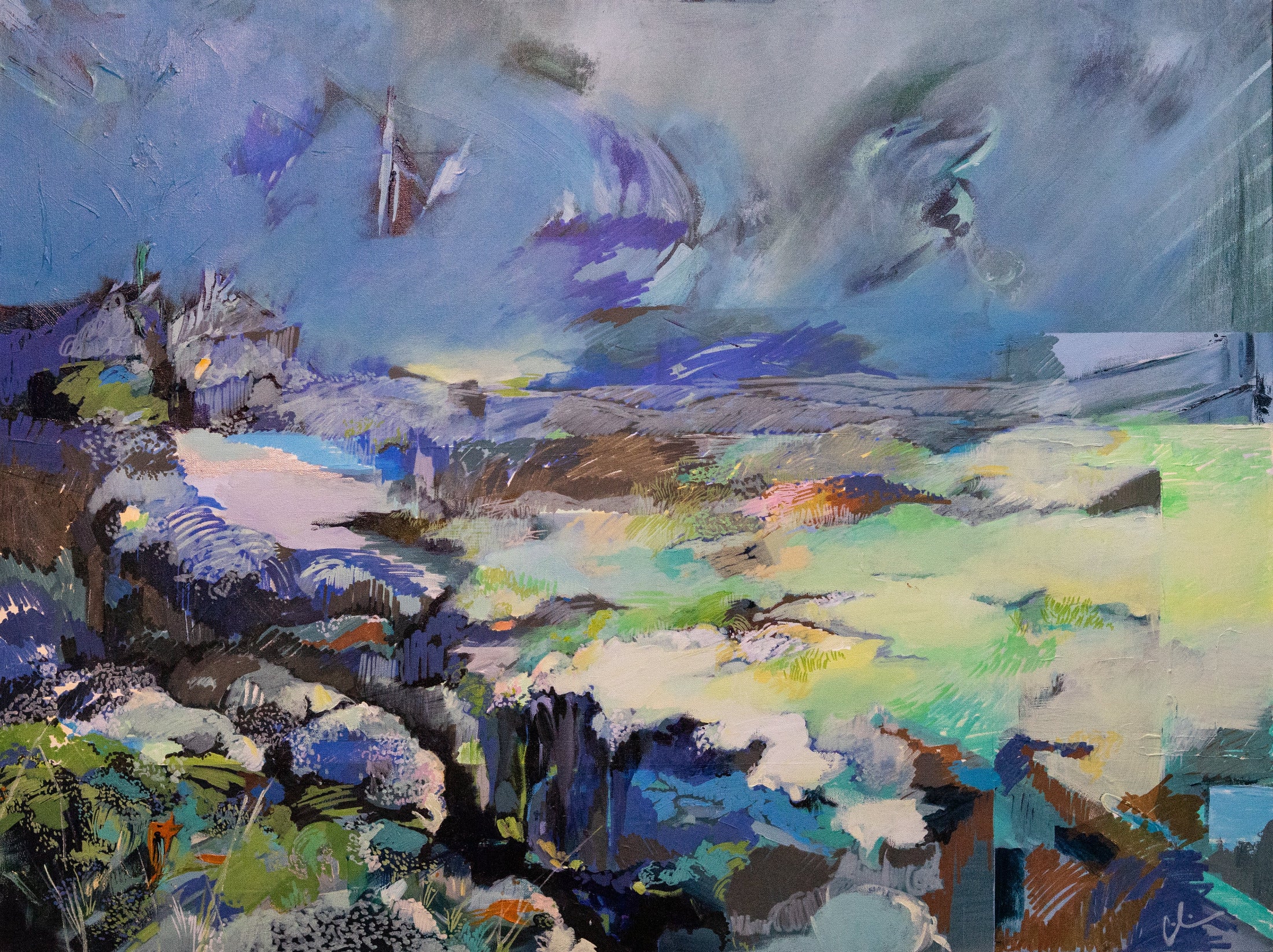 Blue Green Landscape