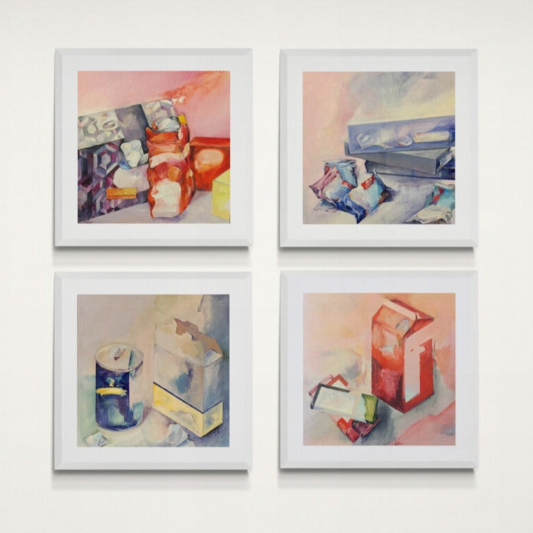 Still Life Series of 4 Pieces by Cecilia