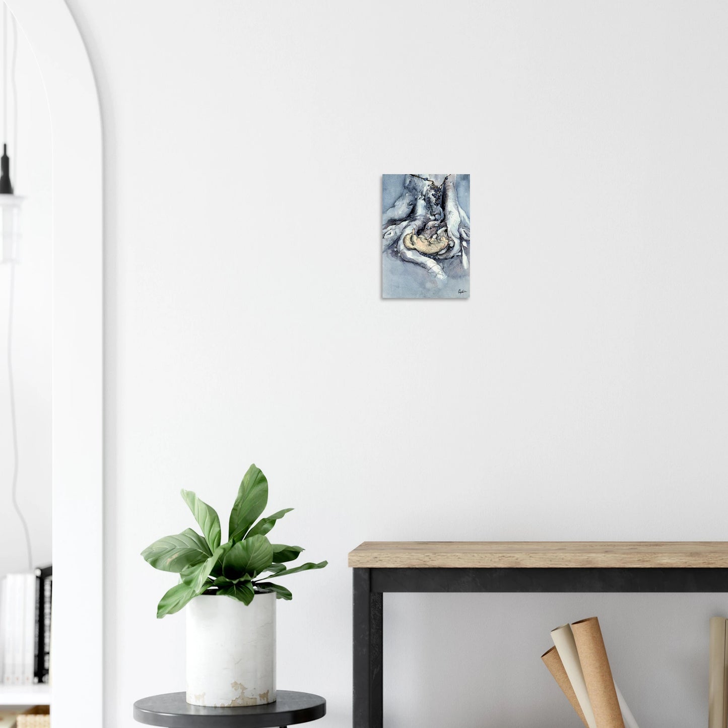 White Ferret - Museum-Quality Matte Paper Poster A4 21x29.7 cm / 8x12″ Print Material Creator Collective