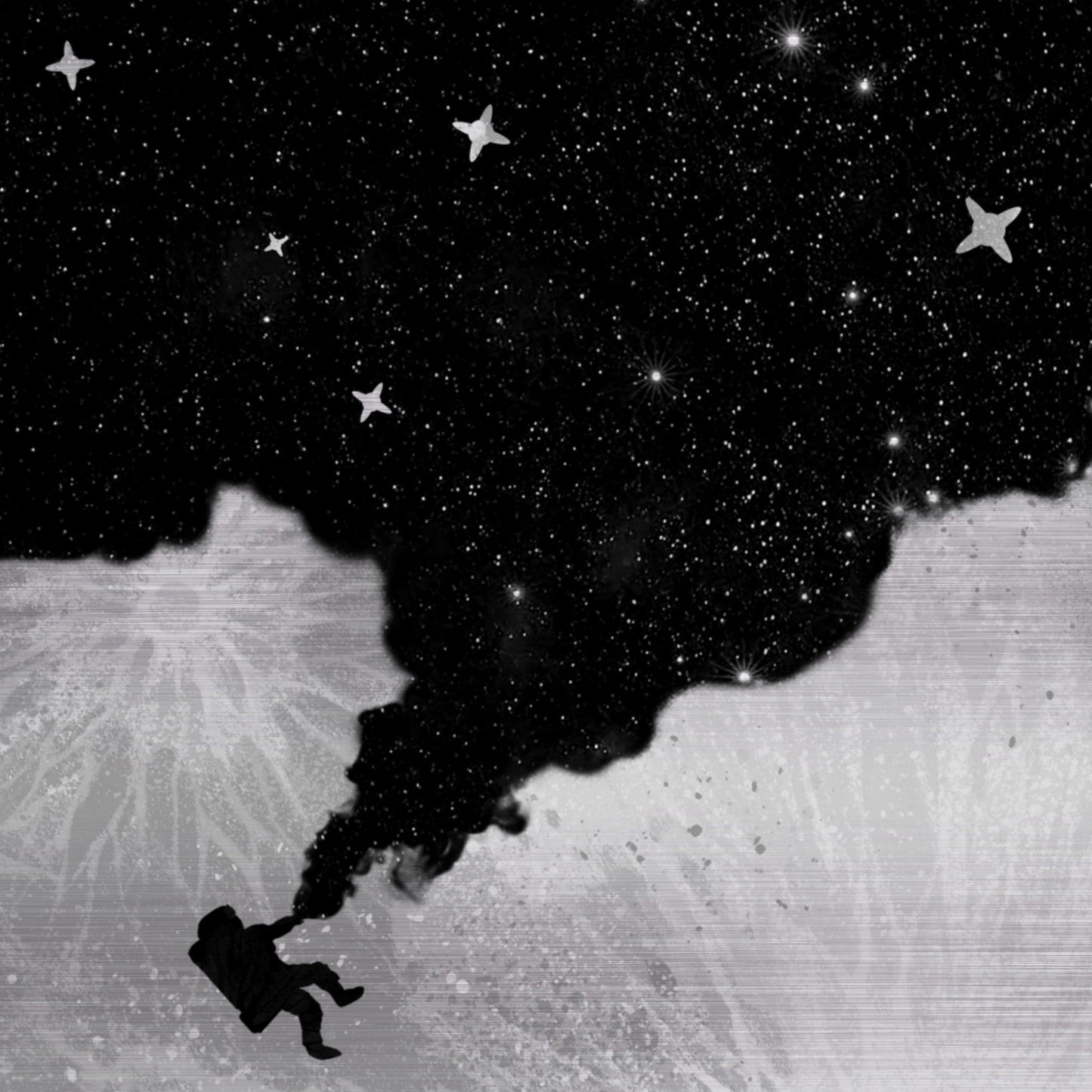 Astro Drift - Brushed Aluminum Print Print Material Creator Collective 40x40 cm / 16x16″