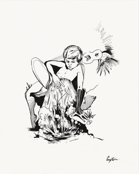 hey kid A - Museum-Quality Matte Paper Poster 20x25 cm / 8x10″