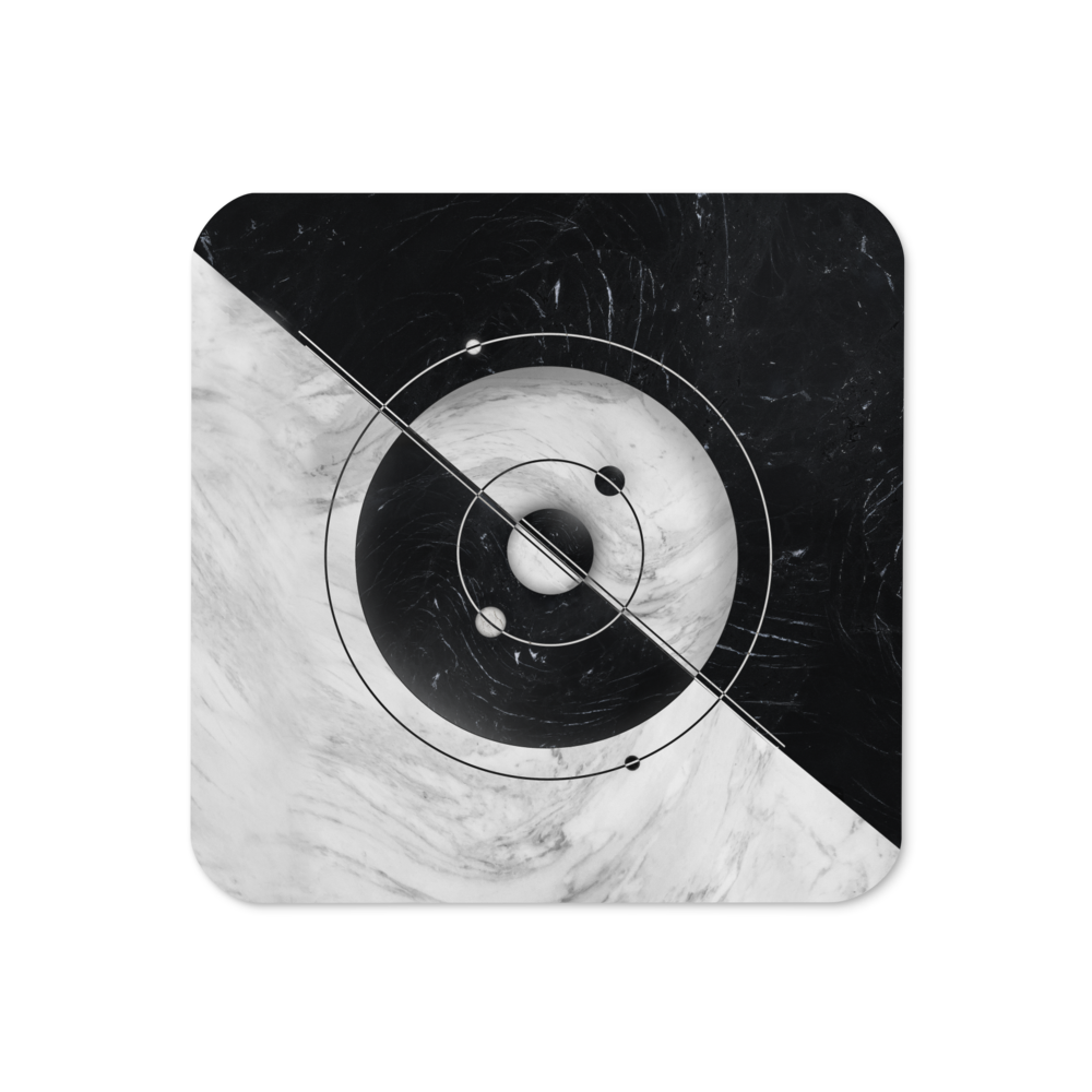 Cosmic Harmony - Cork-back coaster Print Material Creator Collective