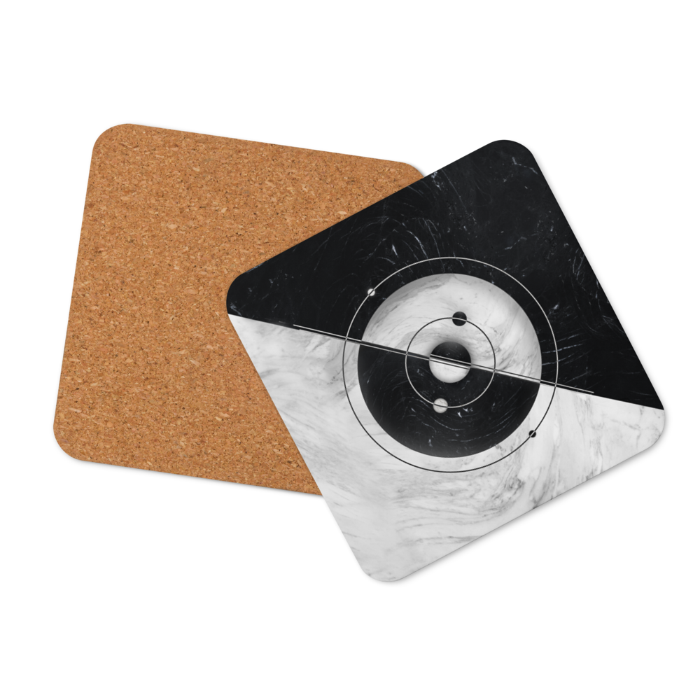 Cosmic Harmony - Cork-back coaster Print Material Creator Collective