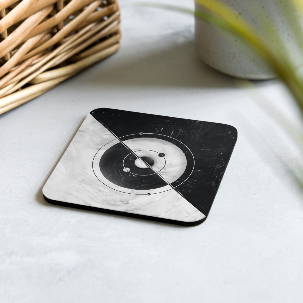 Cosmic Harmony - Cork-back coaster Print Material Creator Collective
