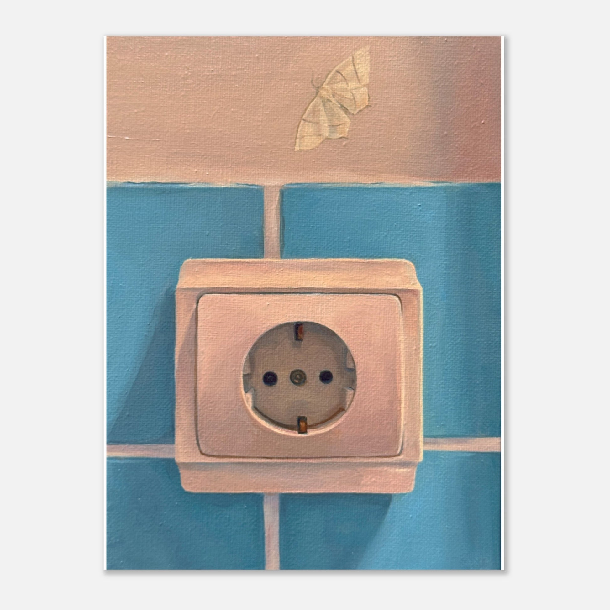 White Moth - Premium Matte Paper Poster 15x20 cm / 6x8″ Print Material Creator Collective