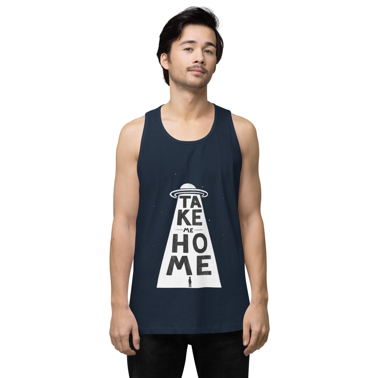 UFO - Men’s premium tank top CreatorCollective Navy S