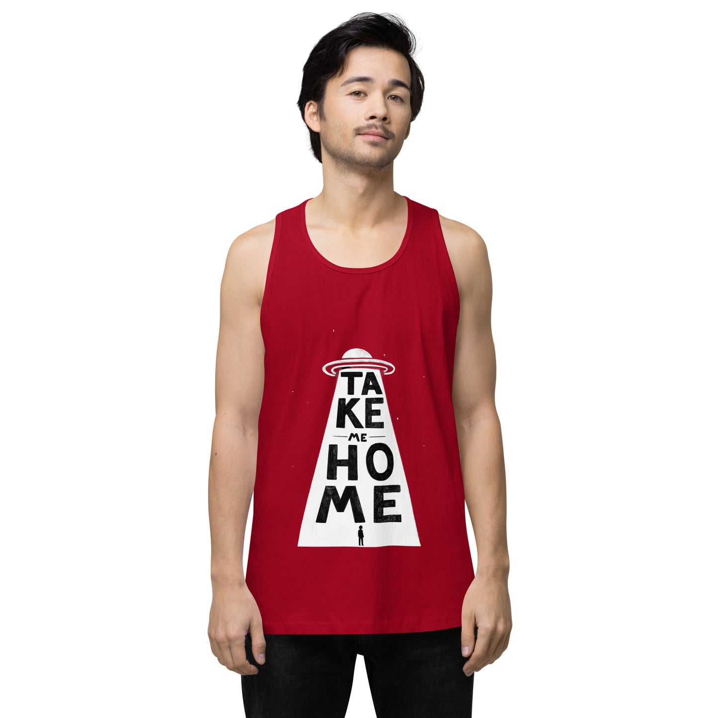 UFO - Men’s premium tank top CreatorCollective Red S