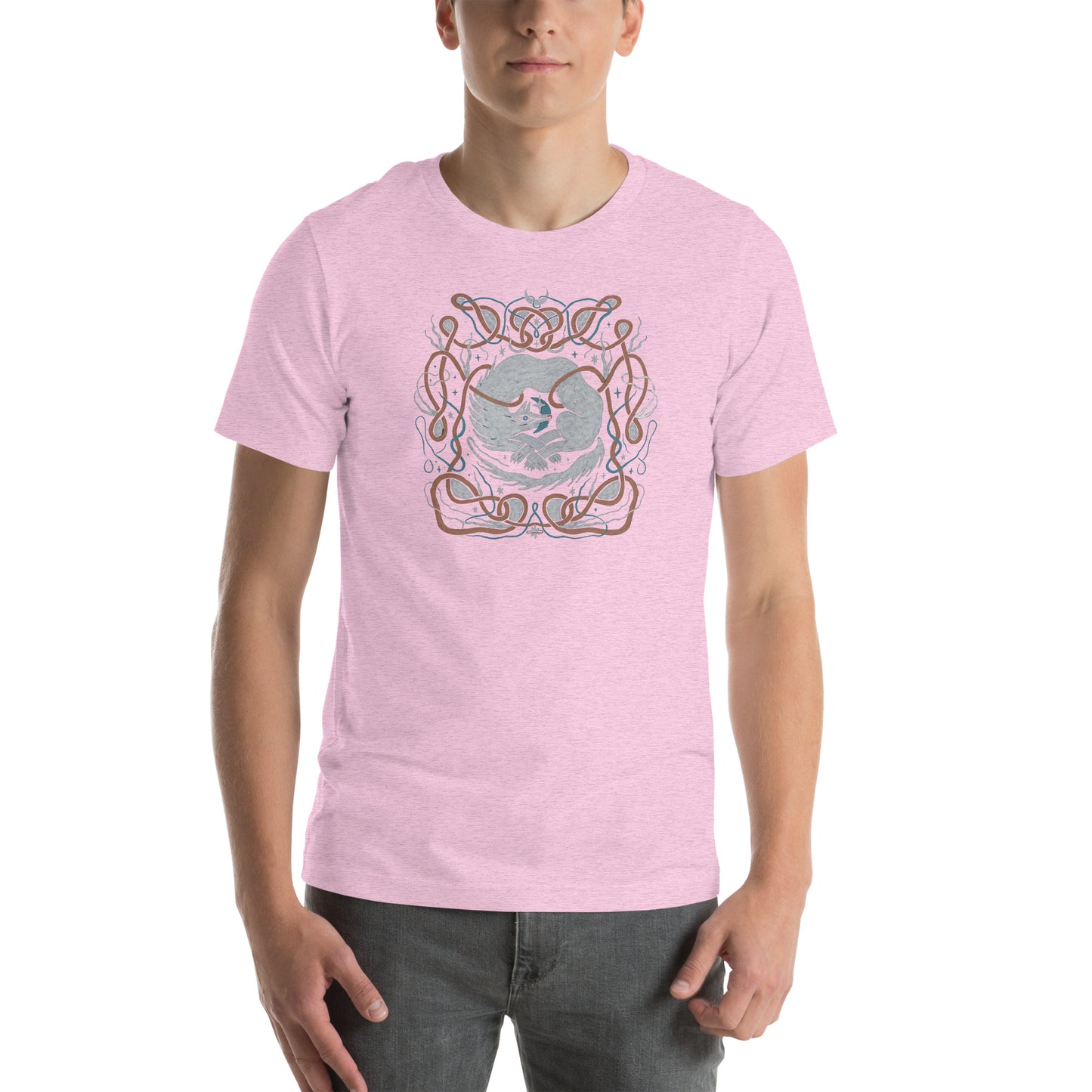 Milo Comfort Tee - Bella Canvas 3001 Printed T-shirt Creator Collective Heather Prism Lilac XS
