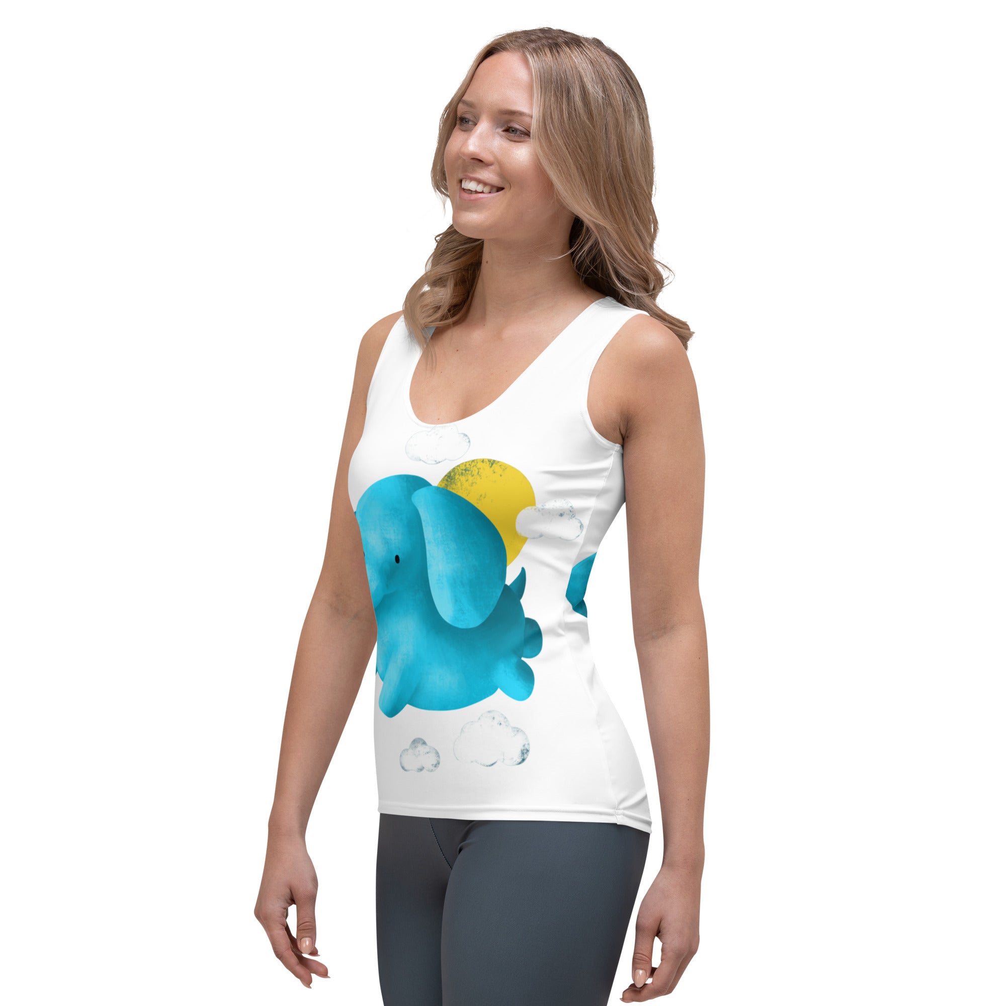 Elephant - Women's Fitted Tank Top